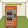 Hacker en cola-maskine