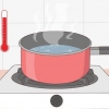 Laver en ansigtsbehandling med damp