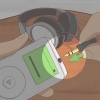 Iført et headset