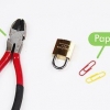 Åbning af en lås med en papirclips