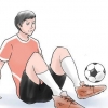 Sparke til en fodbold