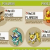 Eevee udvikler sig til pokemon