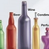 Smeltende glasflasker