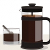Farv gråt hår med kaffe