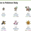Vælg mellem pokémon ruby, sapphire og emerald