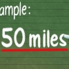 Konverter miles til kilometer
