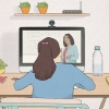 Studerer til et online kursus
