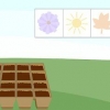 Plantning af frø i en simpel frøbakke
