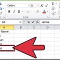 Sorter alfabetisk i excel
