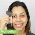 Påfør concealer og foundation
