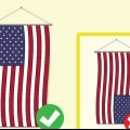 Hænger det amerikanske flag lodret
