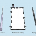 Fjernelse af batteriet fra en samsung galaxy-tablet