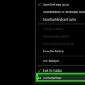Skjul proceslinjen i windows