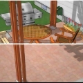 Maling af en betonterrasse