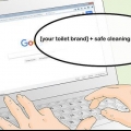 Rengøring af en plettet toiletkumme
