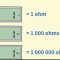 Aflæsning af et digitalt ohmmeter