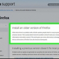 Gendan en ældre version af firefox bowser