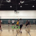At smadre en volleyball