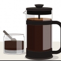 Farv gråt hår med kaffe