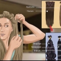 Fastgøring af hair extensions