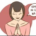 Sig hej på japansk