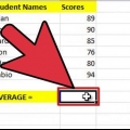 Sådan beregnes gennemsnittet og standardafvigelsen i excel 2007