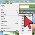 Zoom ind på en pc