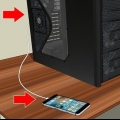 Tilslutning af din iphone til en computer