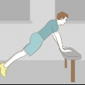 Push-ups med en arm