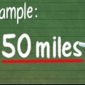 Konverter miles til kilometer