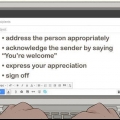 Svar på en tak-e-mail