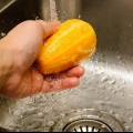 Tilbered spaghetti squash i mikrobølgeovnen