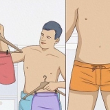 Iført boxershorts