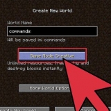 Brug af kommandoblokke i minecraft