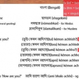 At tale almindelige ord på bengali