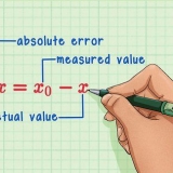 Beregning af den absolutte fejl