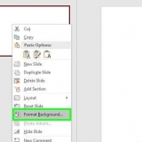 Skift baggrunden for powerpoint-dias