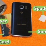 Fjernelse af bagsiden af ​​en samsung galaxy