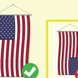 Hænger det amerikanske flag lodret
