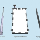 Fjernelse af batteriet fra en samsung galaxy-tablet