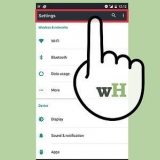 Sparer batteriet på en android
