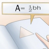 Beregning af højden af ​​en trekant