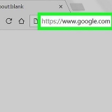At finde url'en til et websted