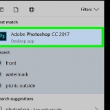 Importer et billede til photoshop