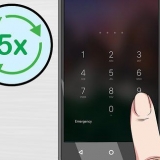 Lås en android-tablet op
