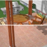 Maling af en betonterrasse