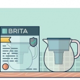 Brug af en brita-vandkande