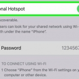 Tilslutning af en computer til et hotspot