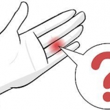 Behandling af en forslået finger