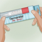Brug et glastermometer